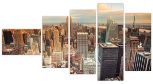 Moderný obraz do bytu - mrakodrapy (Obraz 110x60cm)
