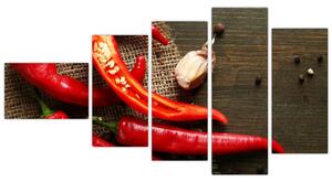 Obraz - chilli papriky (Obraz 110x60cm)