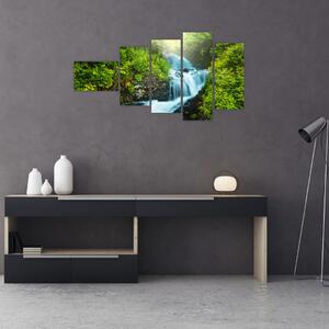 Horská riečka - moderný obraz (Obraz 110x60cm)
