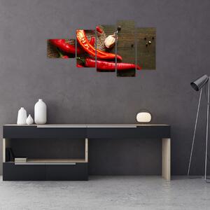 Obraz - chilli papriky (Obraz 110x60cm)