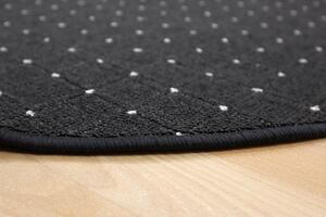 Condor Carpets Kusový koberec Udinese antracit guľatý - 200x200 (priemer) kruh cm