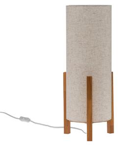 Näve Stolová lampa 3193, drevo, ľanový textil, výška 52 cm, Svetlé drevo, Obývacia izba / jedáleň, Drevo, Škandinávsky, Stojacie svietidlo
