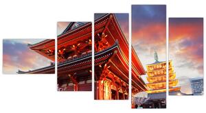 Obraz chrámu v Japonsku (Obraz 110x60cm)