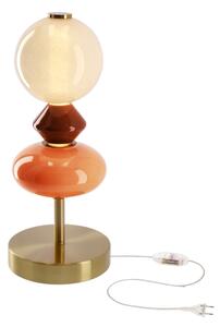 LED stolná lampa FLORES LED/10W/230V zlatá/oranžová/hnedá