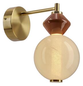 LED nástenné svietidlo FLORES LED/7W/230V zlaté/hnedé