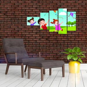Deti na lúke - obraz na stenu (Obraz 110x60cm)