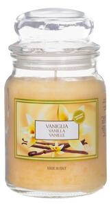 Vonná sviečka v sklenenej transparentnej dóze s vanilkovou vôňou 411 g 38762