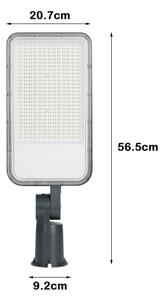 Brilagi - LED vonkajšie pouličné svietidlo s kĺbom. URBANLIGHT LED/200W/230V antracit IP65
