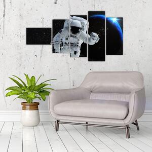 Obraz astronauta vo vesmíre (Obraz 110x60cm)