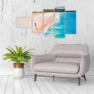 Obraz piesočné pláže - obrazy do bytu (Obraz 110x60cm)