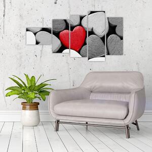 Červené srdce - obrazy na stenu (Obraz 110x60cm)