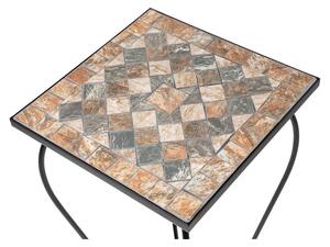 LIVARNO home Odkladací stolík s mozaikou (štvorec) (100351618)