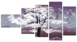 Abstraktný obraz stromu (Obraz 110x60cm)