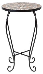 LIVARNO home Odkladací stolík s mozaikou (okrúhly) (100351618)