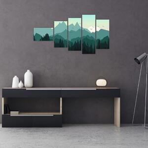 Obraz do obývačky - hory (Obraz 110x60cm)