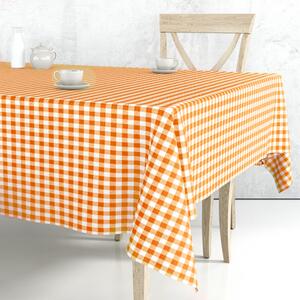Obrus ​​PVC Mirabella 7400G - Kocky oranžové 140cm x 20m