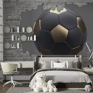 Tapety Futbalová lopta na pozadí tehlovej steny, Detské fototapety, Fototapety pre chlapcov, u94058 : Uwalls.sk