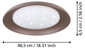 Eglo 99704 - LED stropné svietidlo PENJAMO LED/17,1W/230V hnedé