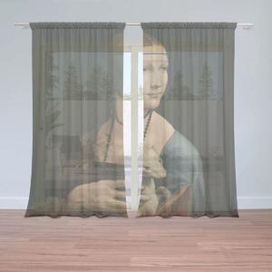 Sablio Záclony Dáma s hranostajom - Leonardo da Vinci: 2ks 150x250cm
