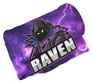 Sablio Deka FORTNITE RAVEN Fialová búrka - 150x120 cm