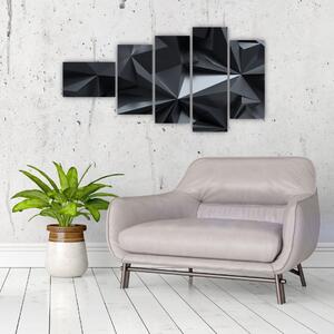 Čiernobiely obraz - abstrakcie (Obraz 110x60cm)
