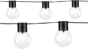 Grundig Solárne rozprávkové svetlá 4,85 m LED vonkajšie záhradné osvetlenie na solárny pohon - Záhradné svetlá s automatickým denným/nočným senzorom - studená biela