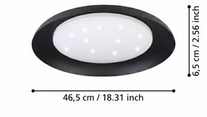 Eglo 99703 - LED stropné svietidlo PENJAMO LED/17,1W/230V čierne