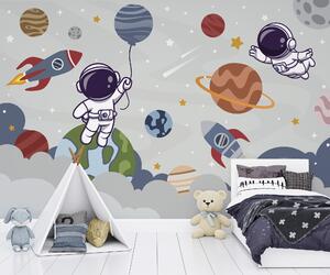 Tapety Raketa a astronaut vo vesmíre, Detské fototapety, u94476 : Uwalls.sk
