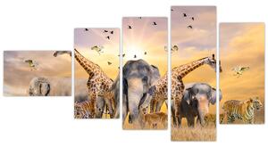 Obraz - safari (Obraz 110x60cm)