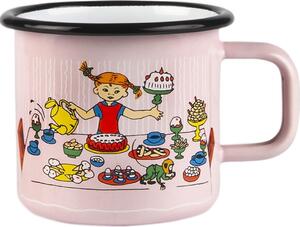 Hrnček Muurla Pippi Dlhá pančucha Pippi má narodeniny 370 ml