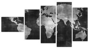 Obraz mapa sveta (Obraz 110x60cm)