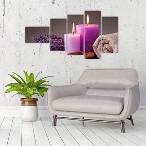 Obraz - Relax, sviečky (Obraz 110x60cm)