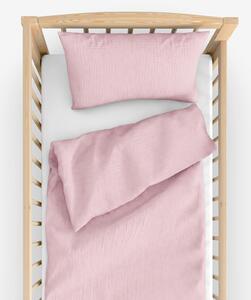 Goldea mušelínové obliečky do detskej postieľky – pastelovo ružové 90 x 120 a 40 x 60 cm