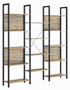 REGÁL NA ŠANÓNY, hnedá, čierna, 158/166/24 cm Boxxx - Online Only kancelárie, Online Only