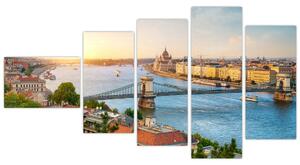 Obraz Budapešť - výhľad na rieku (Obraz 110x60cm)