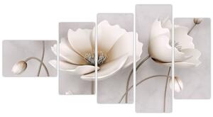 Obraz bieleho kvetu (Obraz 110x60cm)
