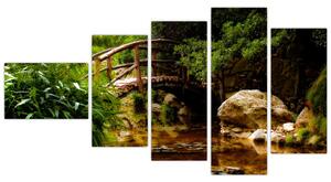Obraz dreveného mosta (Obraz 110x60cm)
