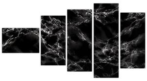 Čiernobiely mramor - obraz (Obraz 110x60cm)