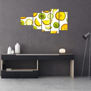 Obraz - pomaranče a kiwi (Obraz 110x60cm)