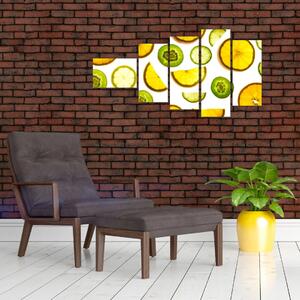Obraz - pomaranče a kiwi (Obraz 110x60cm)