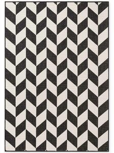 Ted Baker , Kusový koberec Haringey 106378 Black White, 120x170, čiernobiela, chodba / predsieň