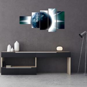 Moderný obraz zemegule (Obraz 110x60cm)