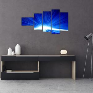 Modrý svitanie - obraz (Obraz 110x60cm)