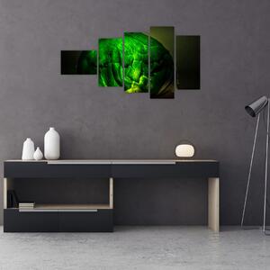 Zelená moderná abstrakcie (Obraz 110x60cm)