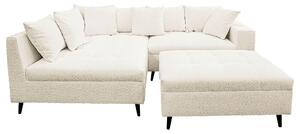 ROHOVÁ SEDAČKA, textil, biela MID.YOU - Sedačky, Online Only