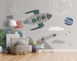Tapety Astronautské dinosaury vo vesmíre, Detské fototapety, Fototapety pre chlapcov, u96334 : Uwalls.sk