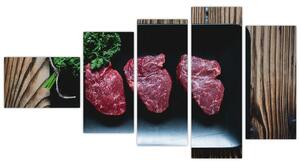Obraz - steaky (Obraz 110x60cm)