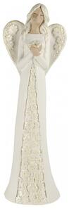Keramický anjel Ida biela 30 cm