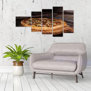 Obraz pizza - obraz do kuchyne (Obraz 110x60cm)