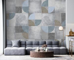 Tapety Abstraktný geometrický vzor s cementovou textúrou na pozadí, Fototapety abstraktné, u97268 : Uwalls.sk